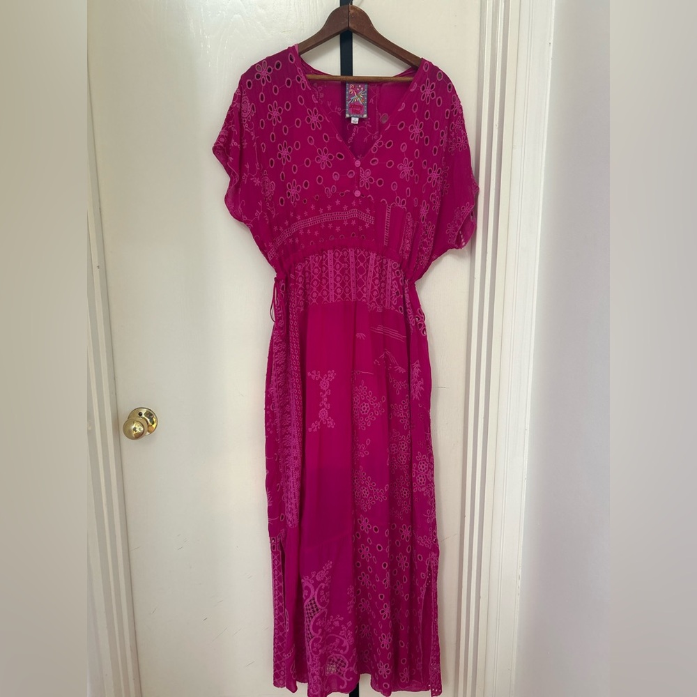 Johnny was Olympic patchwork dress size large - Picture 6 of 7